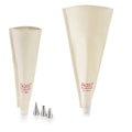 Reusable Piping Bag - 2 Cake Icing Bag with 3 Nozzles