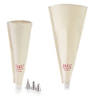 Reusable Piping Bag - 2 Cake Icing Bag with 3 Nozzles