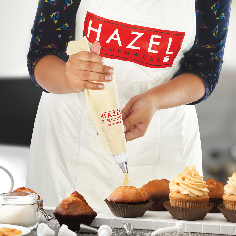Reusable Piping Bag - 2 Cake Icing Bag with 3 Nozzles