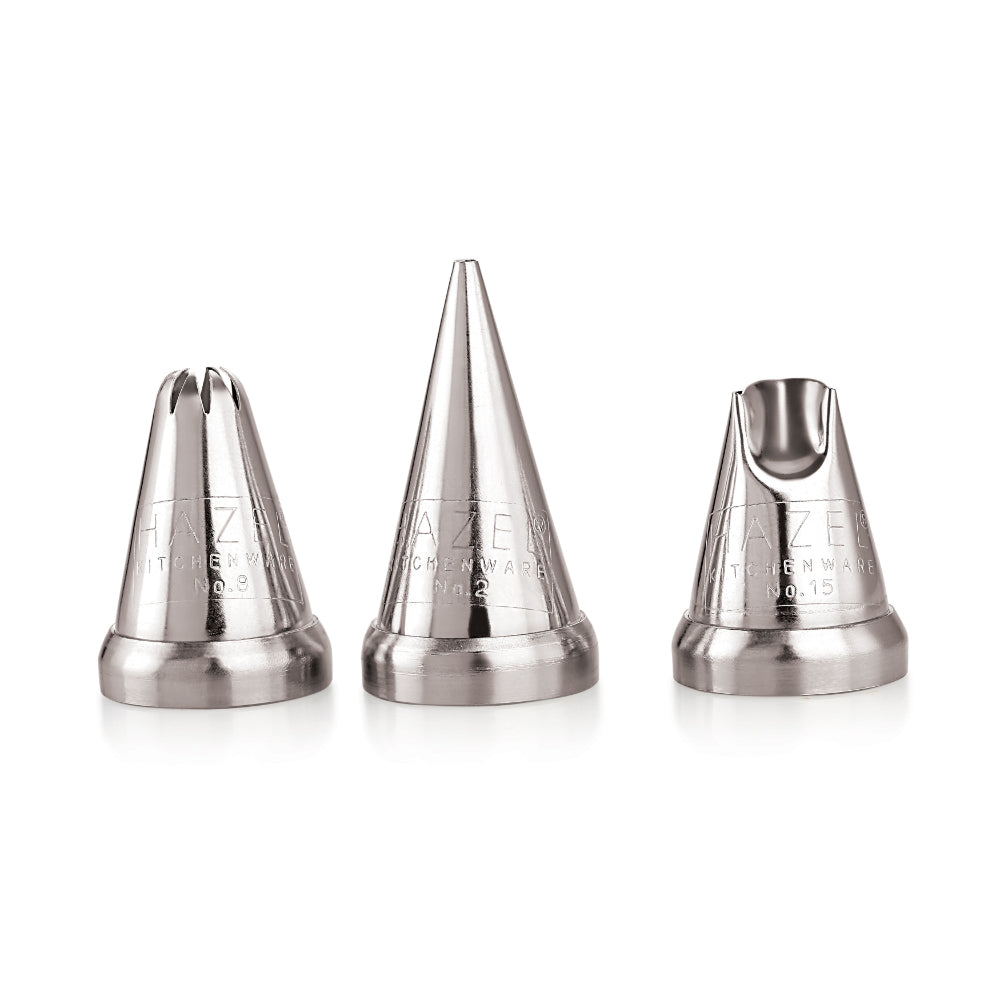 Reusable Piping Bag - 2 Cake Icing Bag with 3 Nozzles