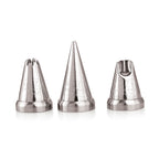 Reusable Piping Bag - 2 Cake Icing Bag with 3 Nozzles