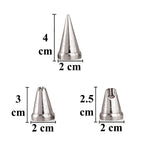 Cake Nozzle Set (3 pcs) – N2 Round, N8 Star, N15 Rufflee
