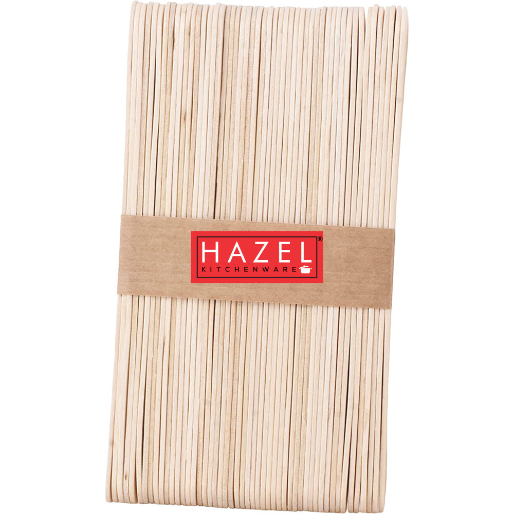Wooden Ice Cream Sticks – Pack of 60, Beige