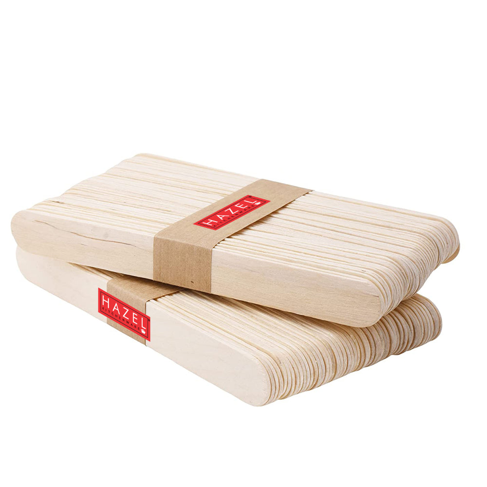 Wooden Ice Cream Sticks – Pack of 120, Beige