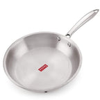 Triply Stainless Steel Induction Bottom Fry Pan with Lid, 1.5 L, 22 cm