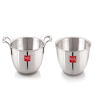 Triply Stainless Steel  Kadhai /Tasra with Induction Base, 2 L, 22.5 cm
