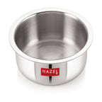 Triply Stainless Steel Induction Bottom Tope and Tope with Handle, 2.3 L
