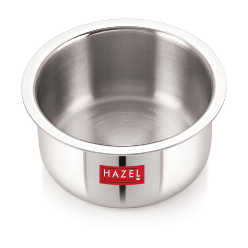 Triply Stainless Steel Induction Bottom Tope and Tope with Handle, 2.3 L