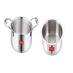 Triply Stainless Steel Induction Bottom Tope and Tope With Handle, 4.6 L, 23 cm