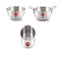Triply Stainless Steel Induction Bottom Kadhai and Tasra - 1.2 L, Tope 2.3 L ( Set of 3)