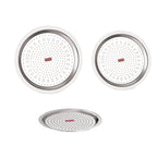 Stainless Steel Lid with Hole – Set of 3