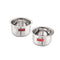 Stainless Steel Induction Tope (1100, 1500 ML) , Set of 2
