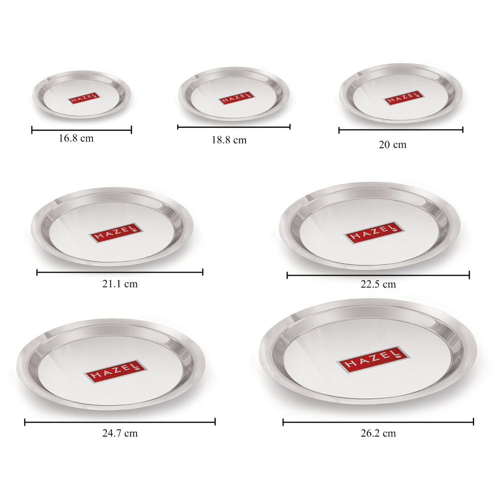 Stainless Steel Lid Set for Kadhai Tope, Durable Multi Sizes