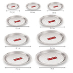 Stainless Steel Kadai Lids – 9 Pieces (16.8cm to 26.2 cm)