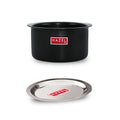 Hard Anodised Aluminium Boiling Tope/Patila with Steel Lid 2000 ml, 20 cm