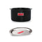 Hard Anodised Aluminium Patila Tope with Lid – ( 4000ML, Lid 24.7 cm), Black