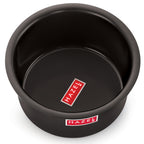 Hard Anodised Aluminium  Tope with Lid – ( 2 Tope, 2 Lids), Black