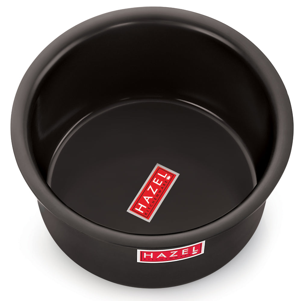 Hard Anodised Aluminium Boiling Tope with Steel Lid, Durable Cooking Patila