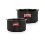 Aluminium Hard Anodised Tope with Lid ( 2 Topes & 2 Lids), 750, 1100 ML