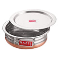 Steel Copper Bottom Urli / Handi With Lid  - 2600 ML