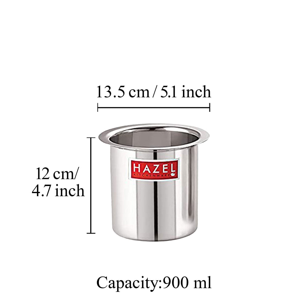 Stainless Steel Milk Pot with Lid - 900 ML