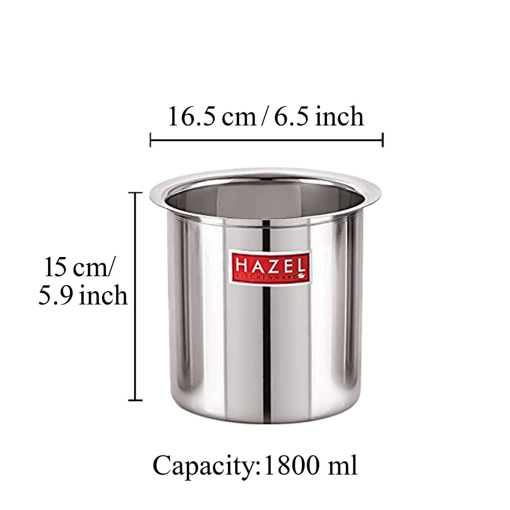 Stainless Steel Gunj with Lid - 1800ML