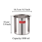 Stainless Steel Gunj with Lid - 1800ML