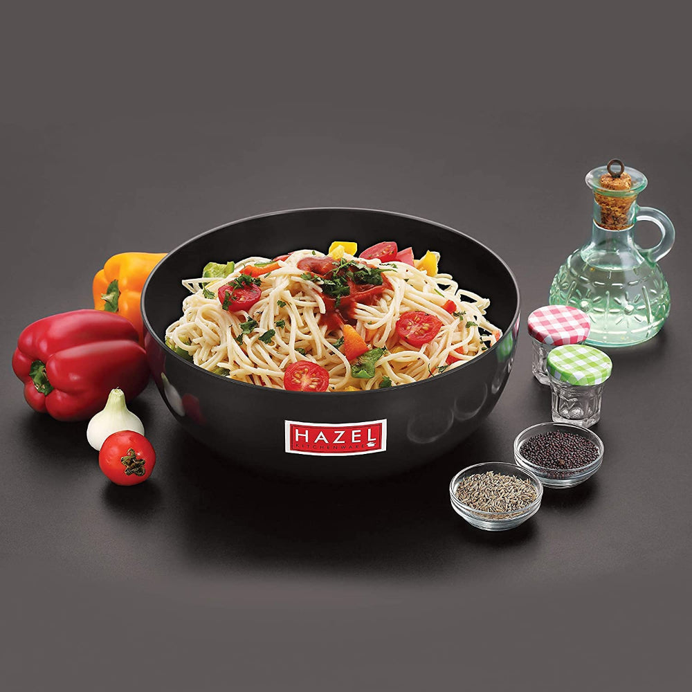Hard Anodised Tasra with Lid, Set of 2