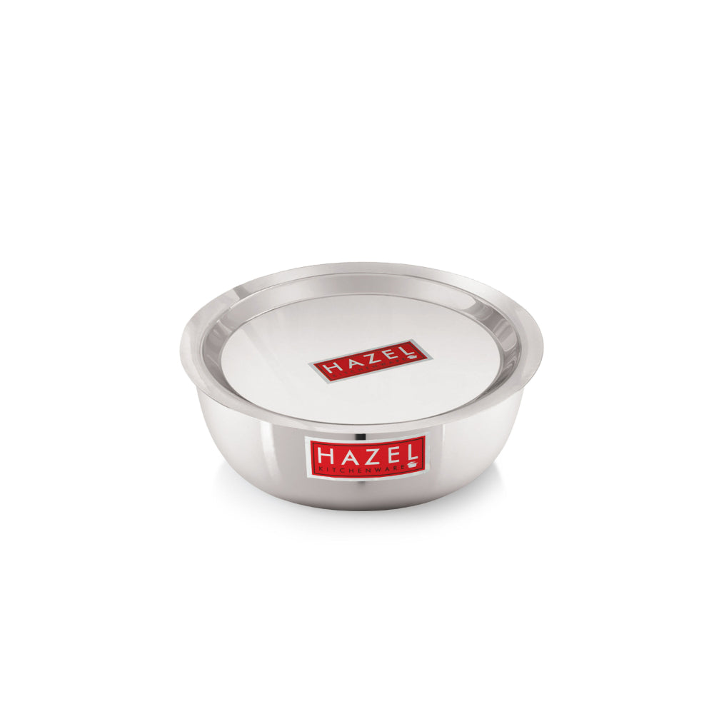 Aluminium Induction Base Tasla with Lid, Durable Multipurpose Cooking Pot