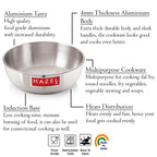 Aluminium Tasra with Lid, 4300 ML - Set of 2