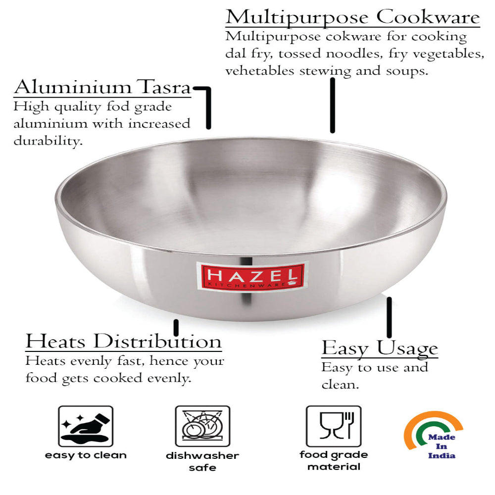 Aluminium Tasra with Lid – 3.8 L, 27.6cm