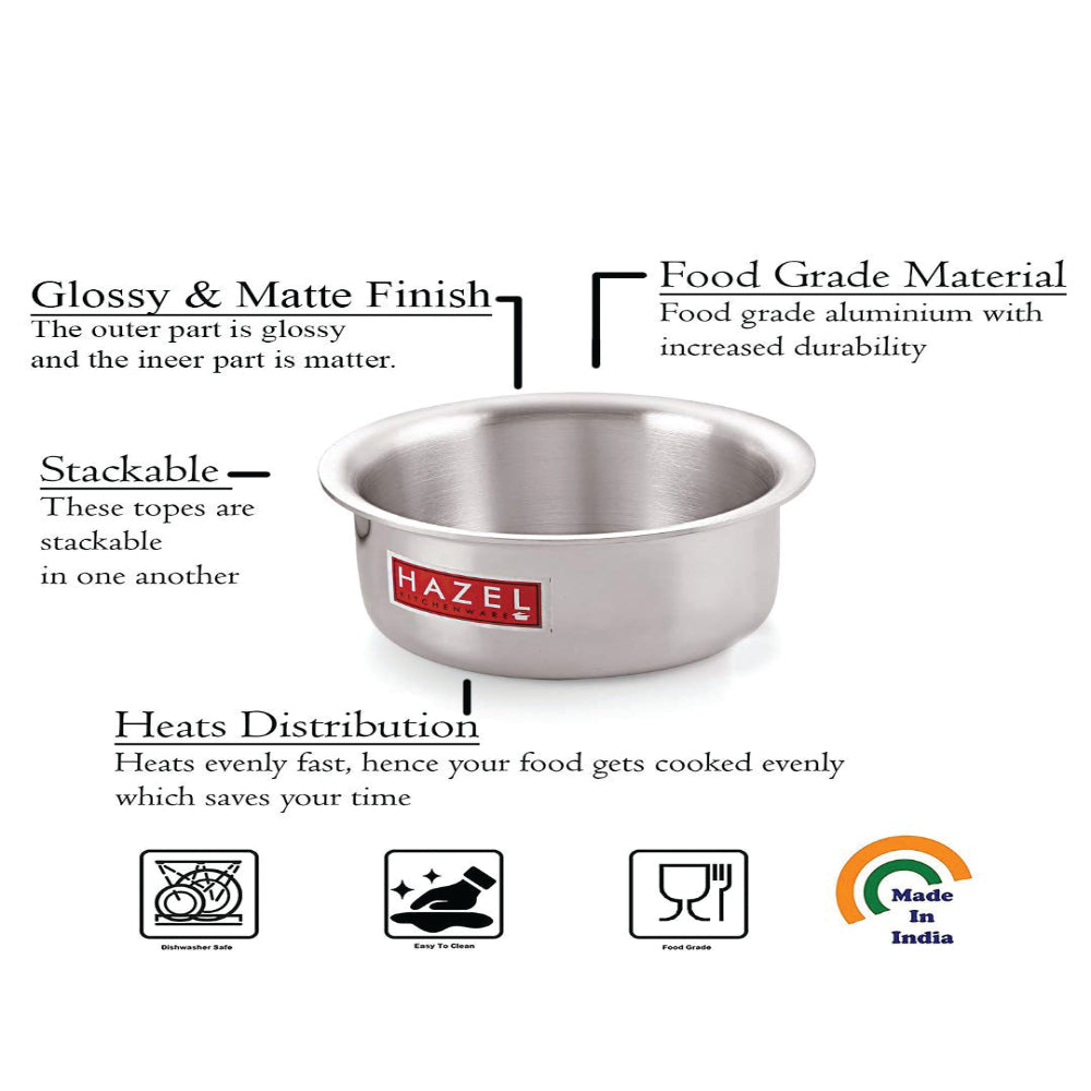 Aluminium Patila with Lid | Induction Compatible Tope