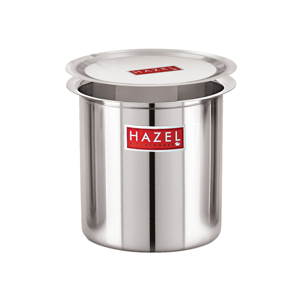 Stainless Steel Milk Pot Gunj with Lid, Durable Multipurpose Cooking Vessel