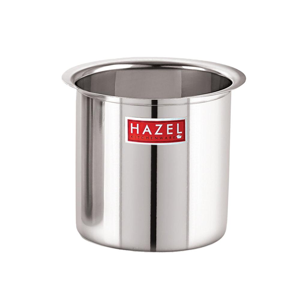 Stainless Steel Milk Pot Gunj with Lid, Durable Multipurpose Cooking Vessel