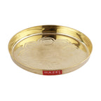 Brass Astmangal Traditional Pooja Aarti Thali, 12.5cm