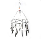 Stainless Steel Cloth Hanger with 15 Clips