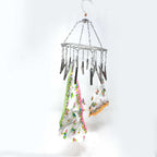 Stainless Steel Cloth Hanger with 15 Clips