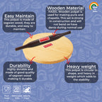 Wooden Chakla Belan Set - 21cm, 34cm