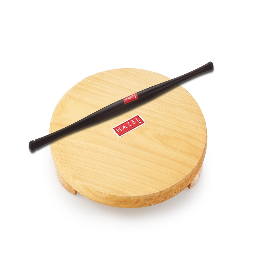 Wooden  Roti Maker (21cm) With Sheesham Rolling Pin(42cm)