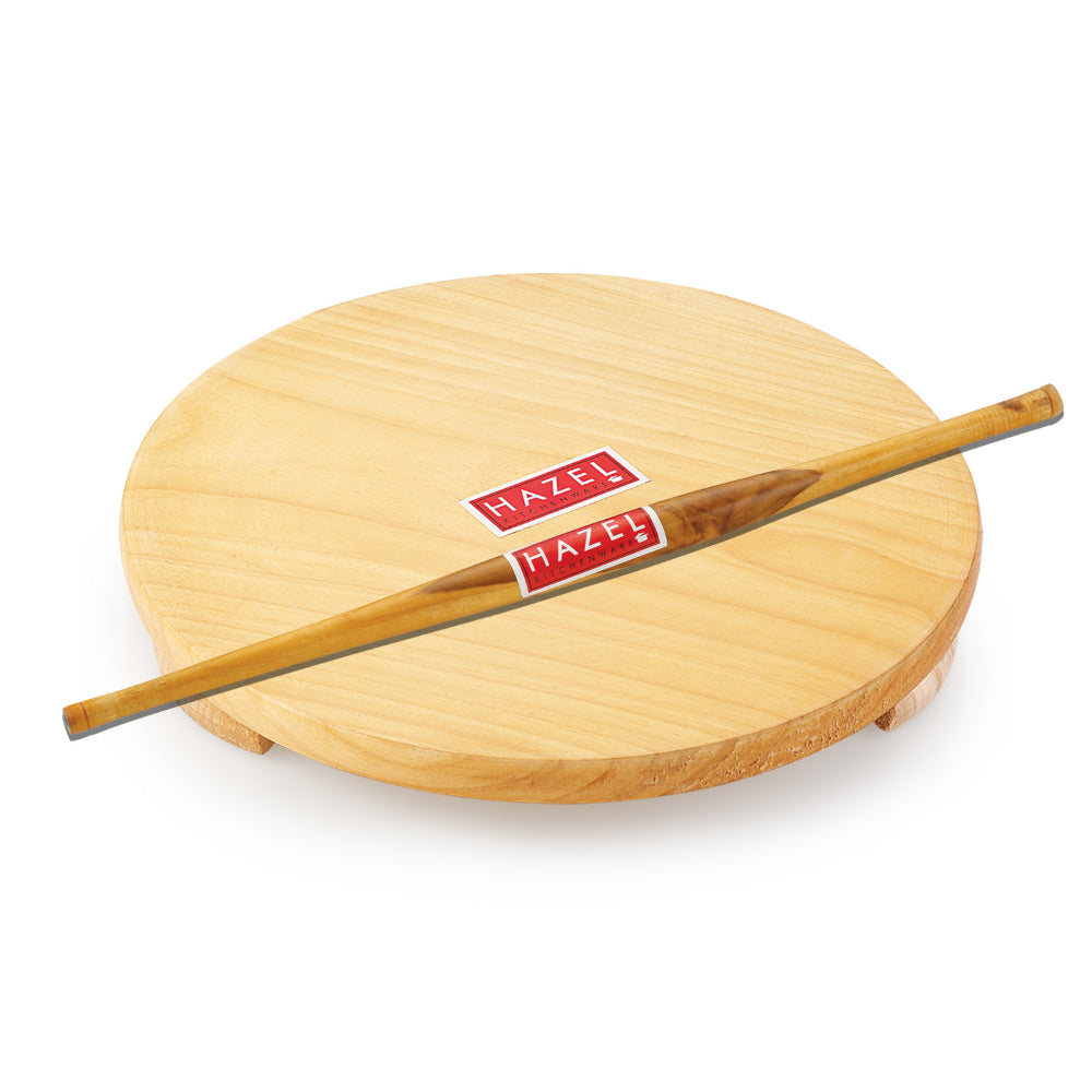 Wooden Chakla (21cm) With Sheesham  Rolling Pin(36cm)