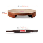 Wooden Chakla Belan Set - 24cm, 34cm