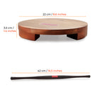 Polpat  (23cm) With Sheesham Belan(42cm)