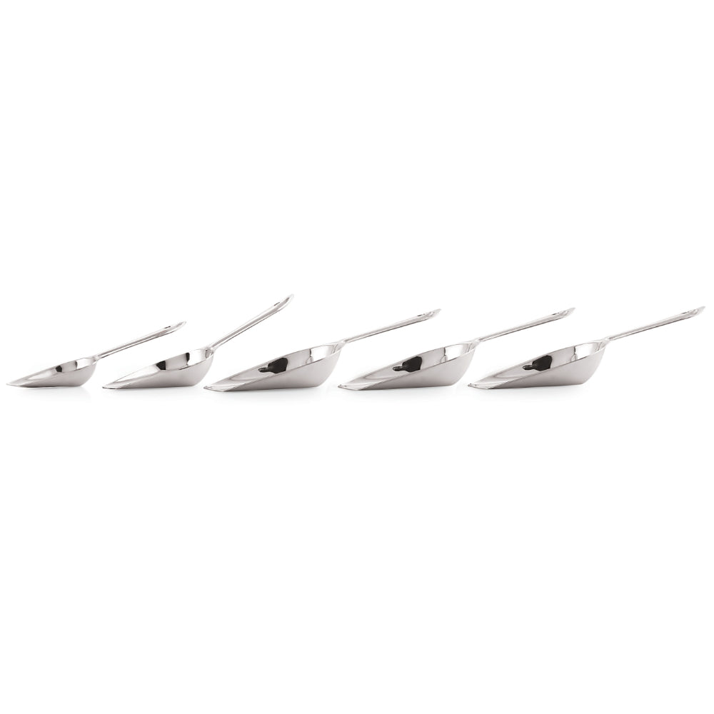 Stainless Steel Flour Scoop - Set of 5