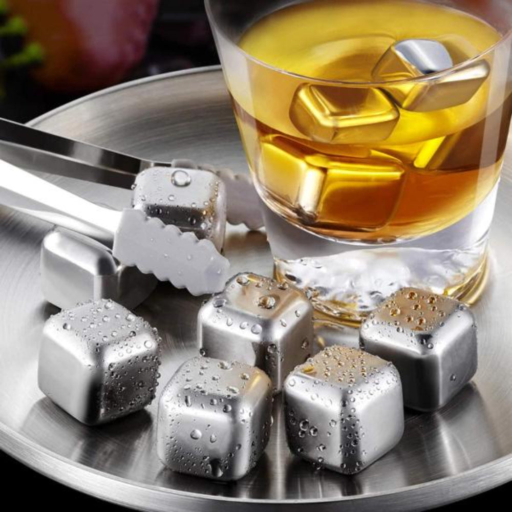 Reusable Stainless Steel Ice Cubes (Set of 2)