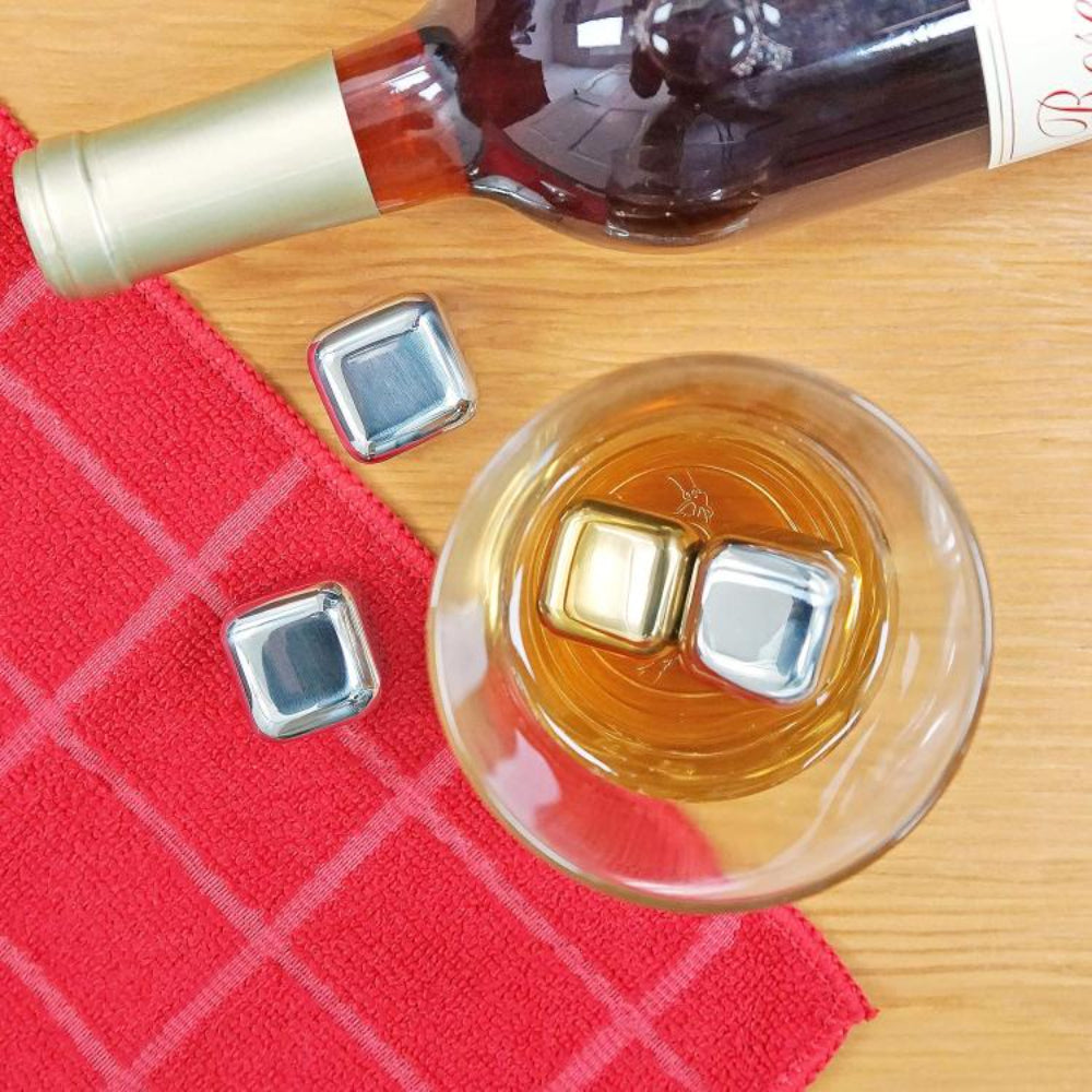 Reusable Stainless Steel Ice Cubes (Set of 2)