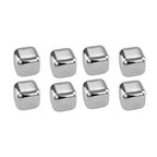 Reusable Stainless Steel Ice Cubes (Set of 8)