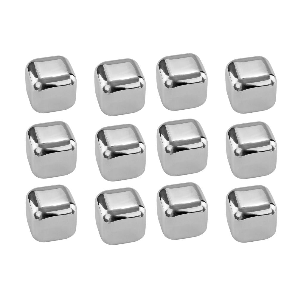 Reusable Stainless Steel Ice Cubes (Set of 12)