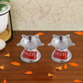 Stainless Steel Panchwati Diya – (5 x 3.5 cm), Set of 2