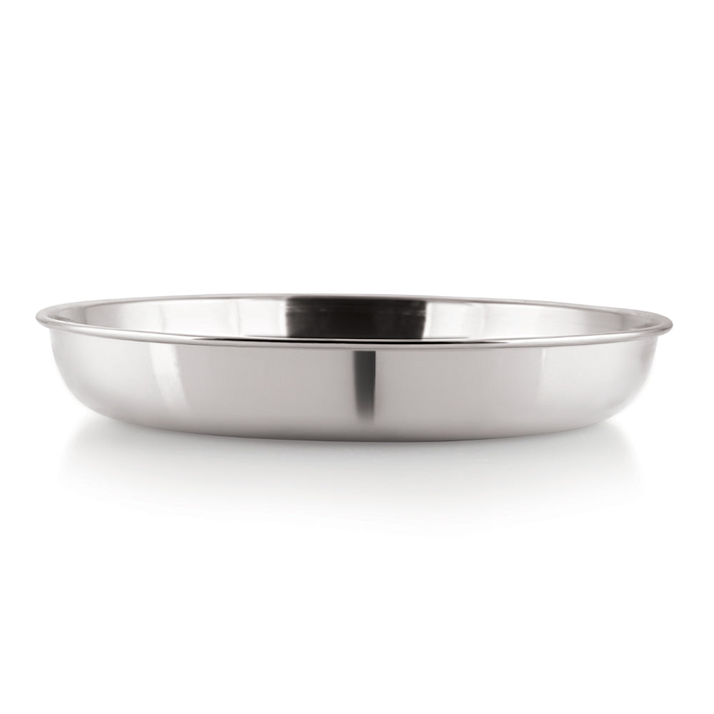 Stainless Steel Serving Plate Set of 3, 425 ML