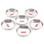 Stainless Steel Snack Plate, Set of 6, 650 ML